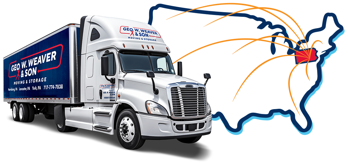 Cross-Country US Map & Truck